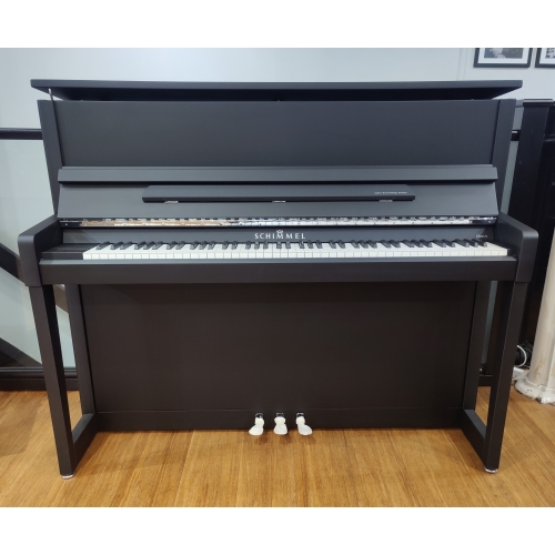 Limited Edition Schimmel C121EM Black Super Matte Upright Piano