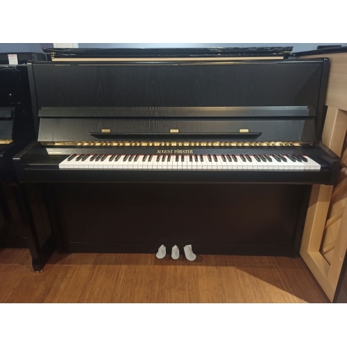 August Förster Model 116D Upright Piano in Black Satin