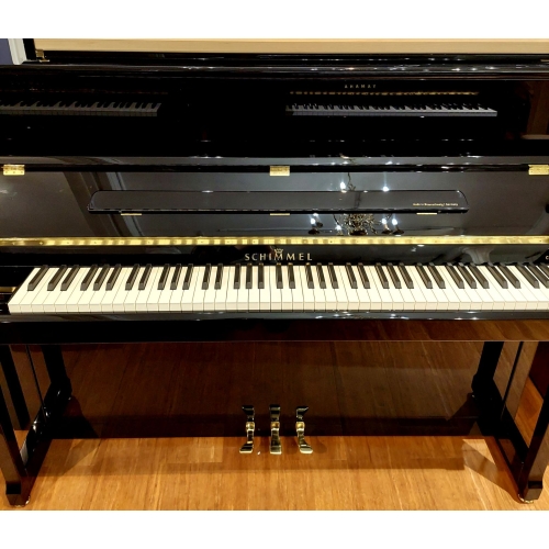 Schimmel C121EM Elegance Manhattan Upright Piano in Black Polyester