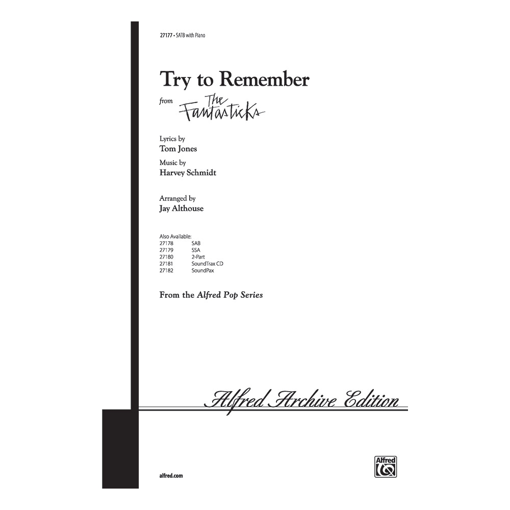 Try to Remember (The Fantasticks) SATB