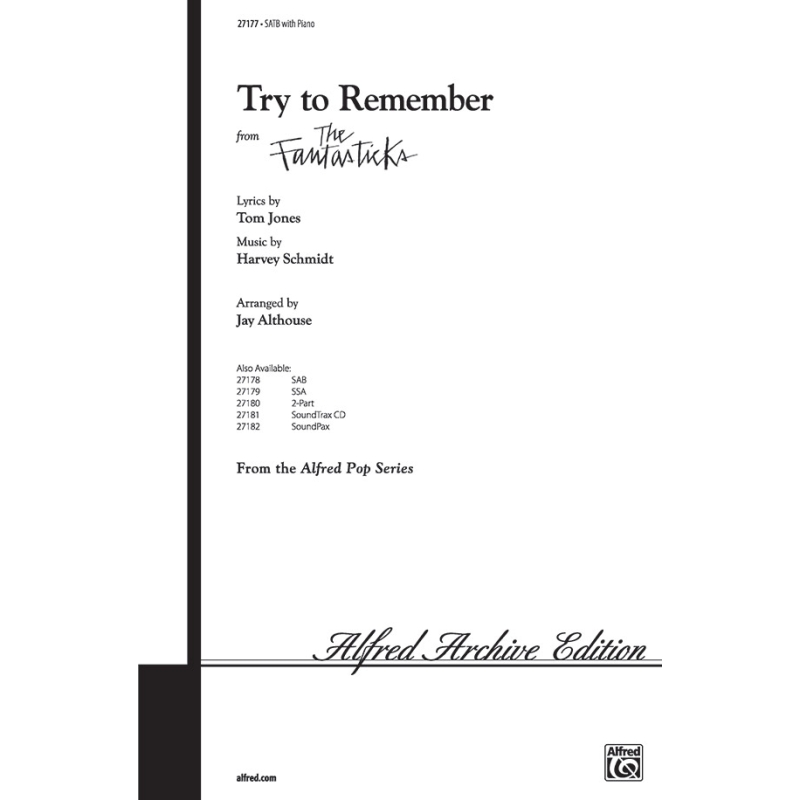 Jones, Tom - Try to Remember from The Fantasticks