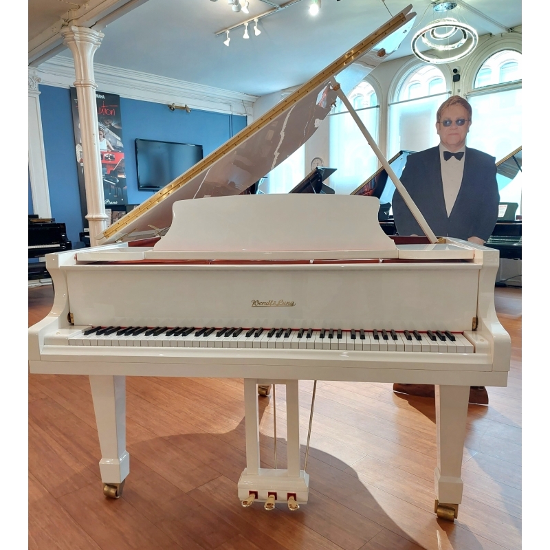 SOLD: Pre-owned Wendl & Lung 161 Professional I Grand Piano in White Polyester