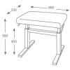 Hidrau Barcelona Academy BM44H Ergonomic Top Pneumatic Stool