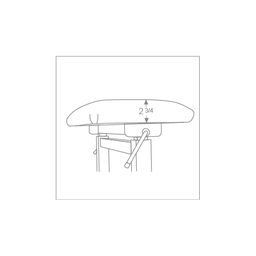 Hidrau Atlanta Academy BM45HP Duet Pneumatic Stool