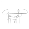 Hidrau Atlanta Academy BM45HP Duet Pneumatic Stool