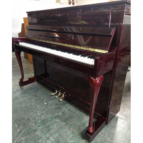 Pre-owned Eavestaff Chippendale Upright piano in mahogany polyester