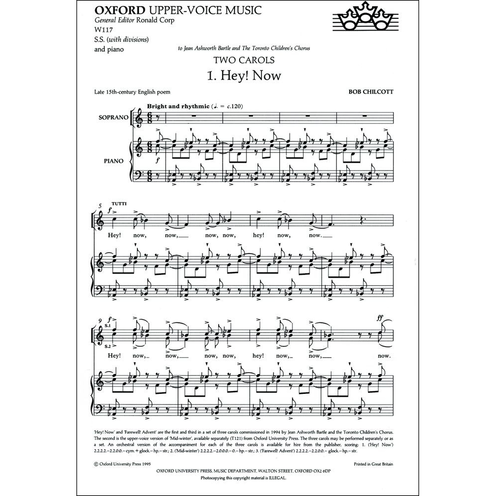 Chilcott, Bob - Hey! now and Farewell! Advent