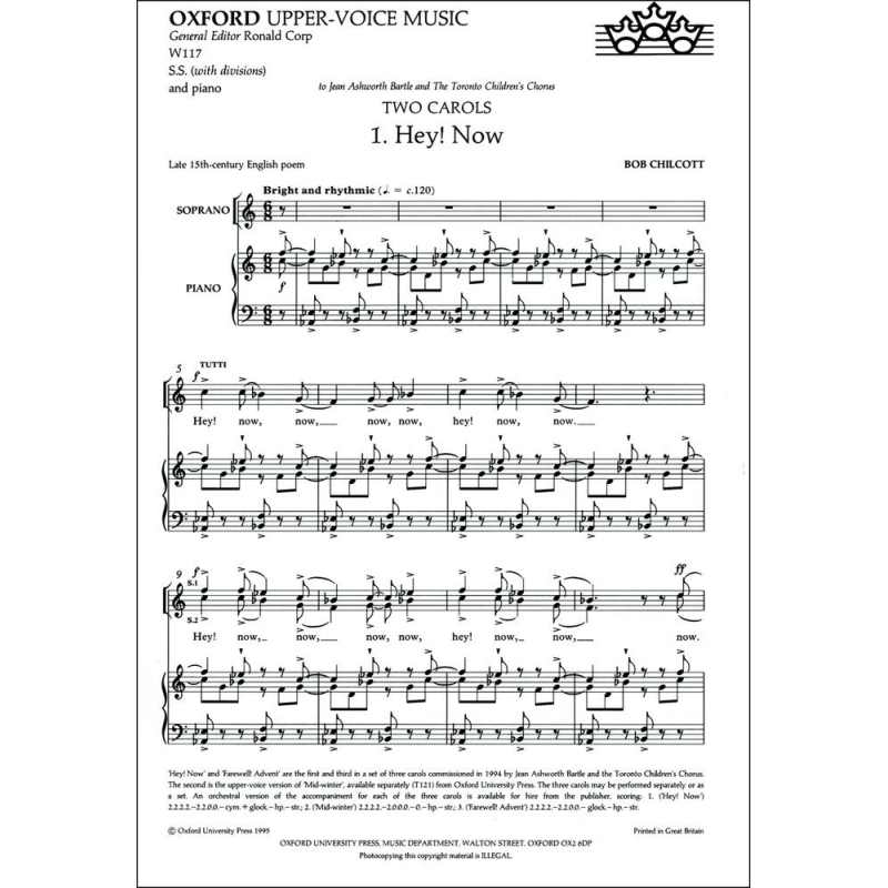 Chilcott, Bob - Hey! now and Farewell! Advent