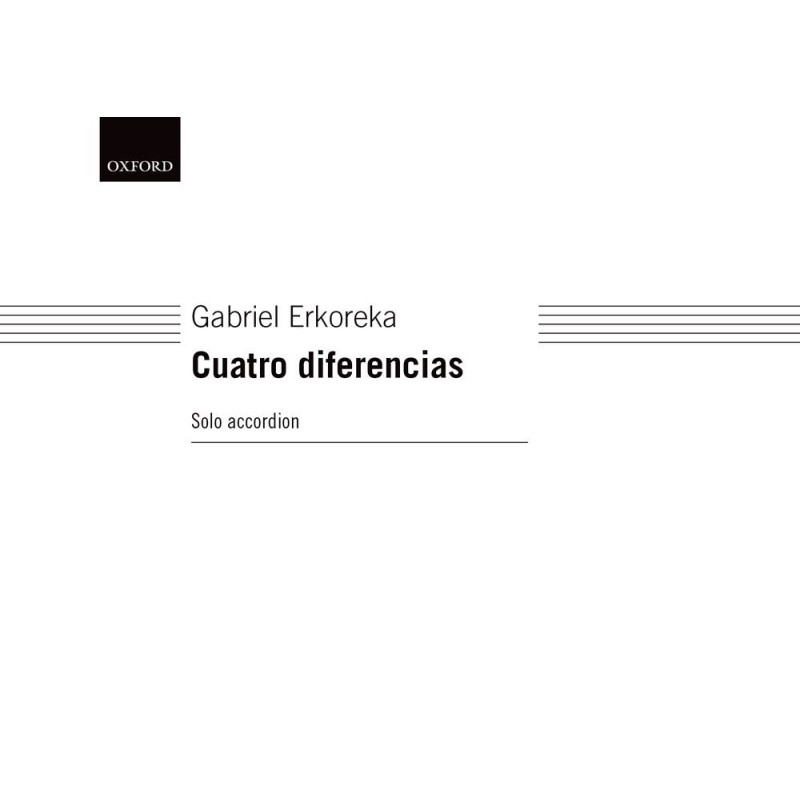 Erkoreka, Gabriel - Cuatro diferencias (version for accordion solo)