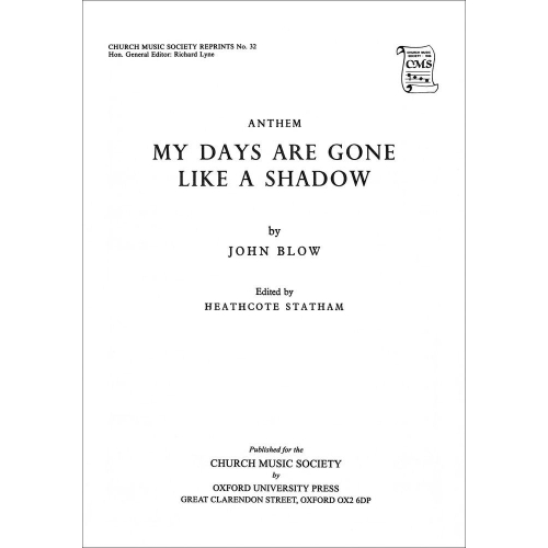 Blow, John - My days are...