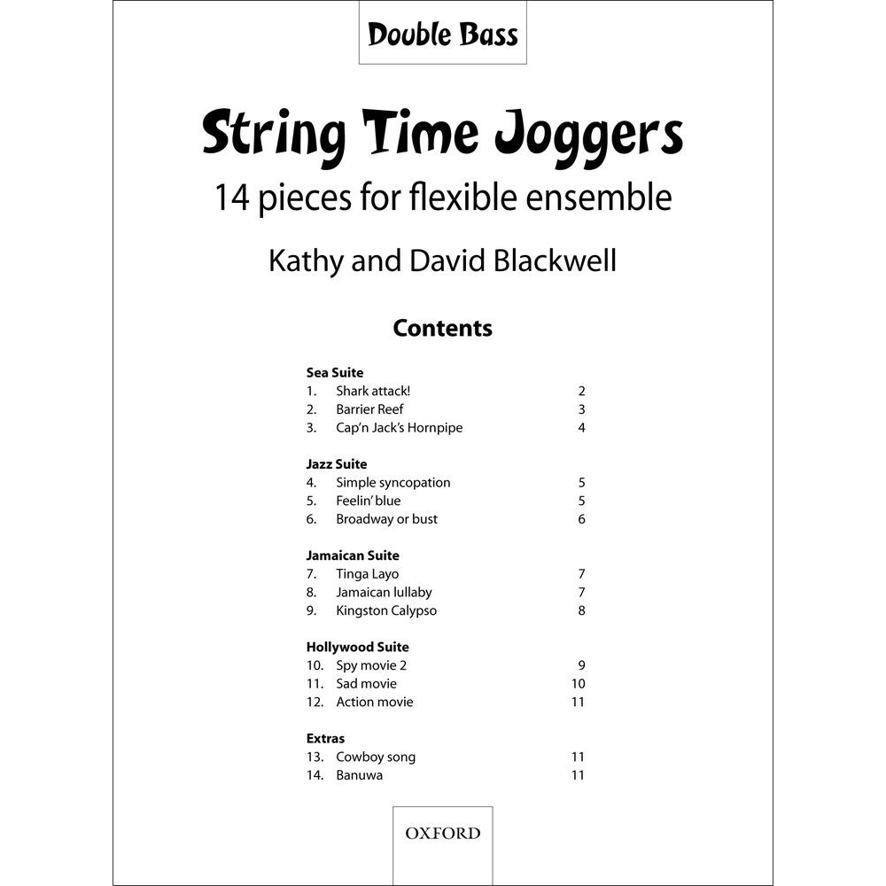 String Time Joggers (Double Bass Part)