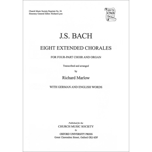 Bach, J.S - Eight Extended Bach Chorales for four-part choir and organ