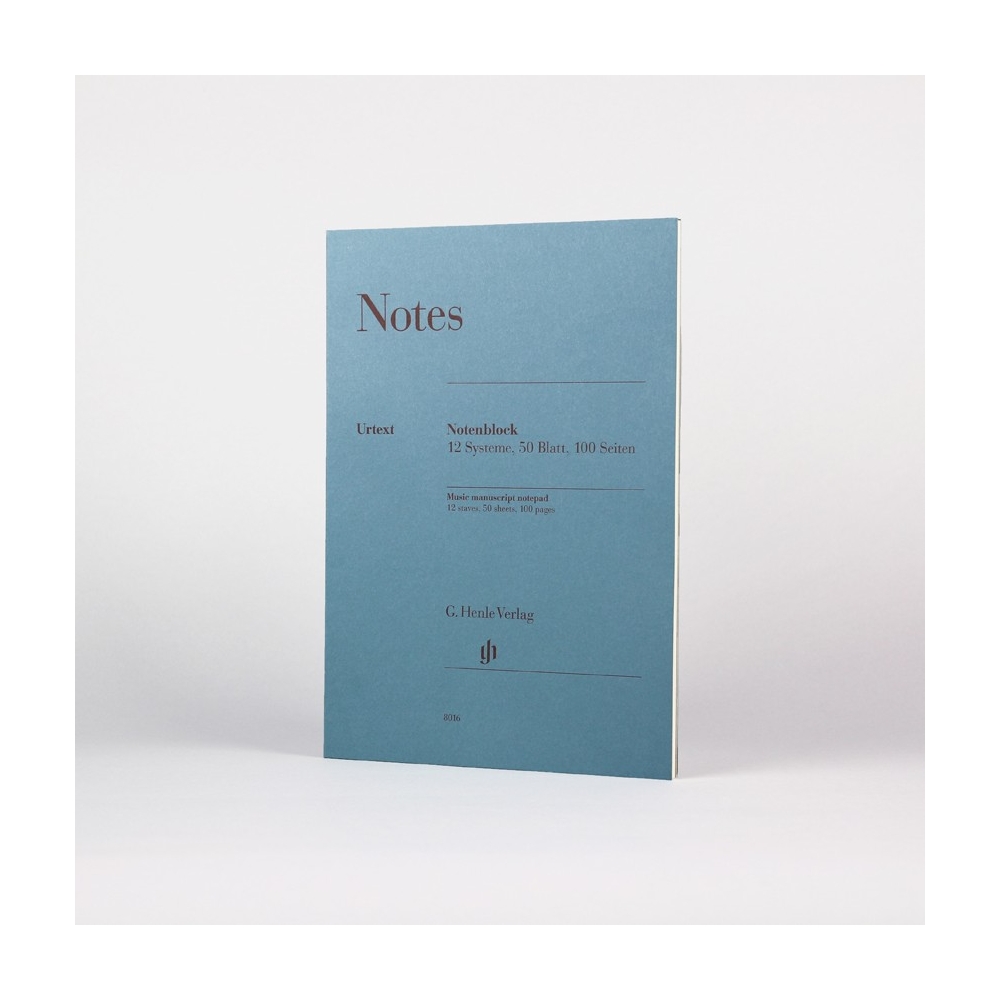 Henle Music Manuscript Notepad A4 - Notes