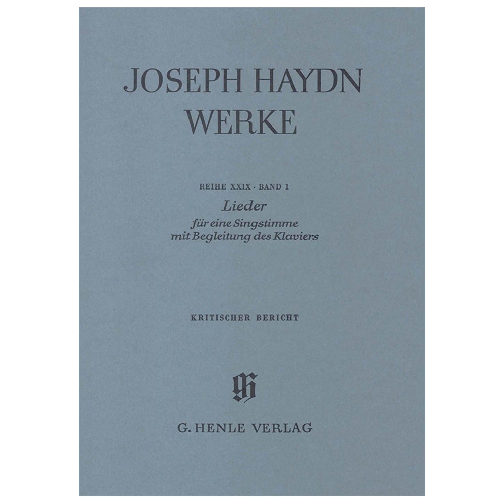 Haydn, Franz Joseph - Songs for one voice with accompaniment of a Piano 