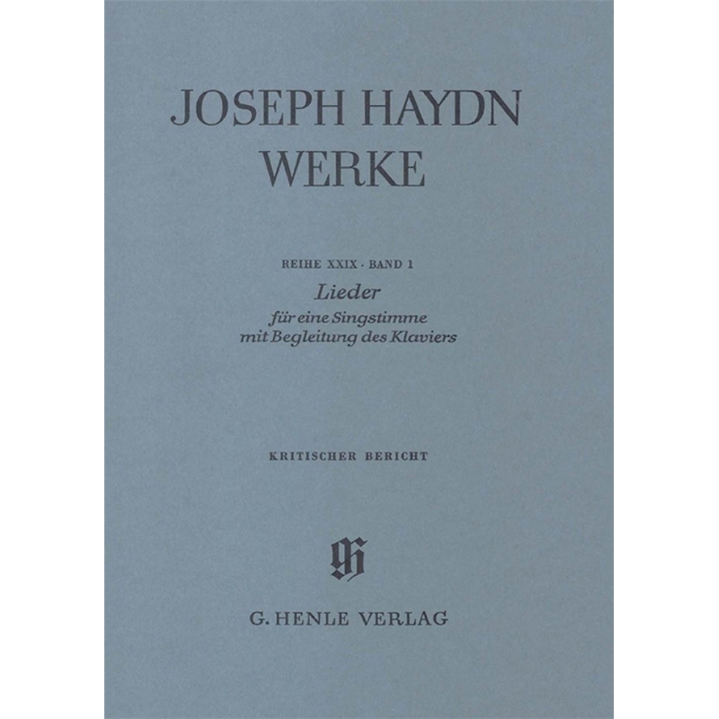 Haydn, Franz Joseph - Songs for one voice with accompaniment of a Piano
