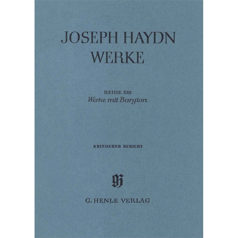 Haydn, Franz Joseph - Works with Barytone
