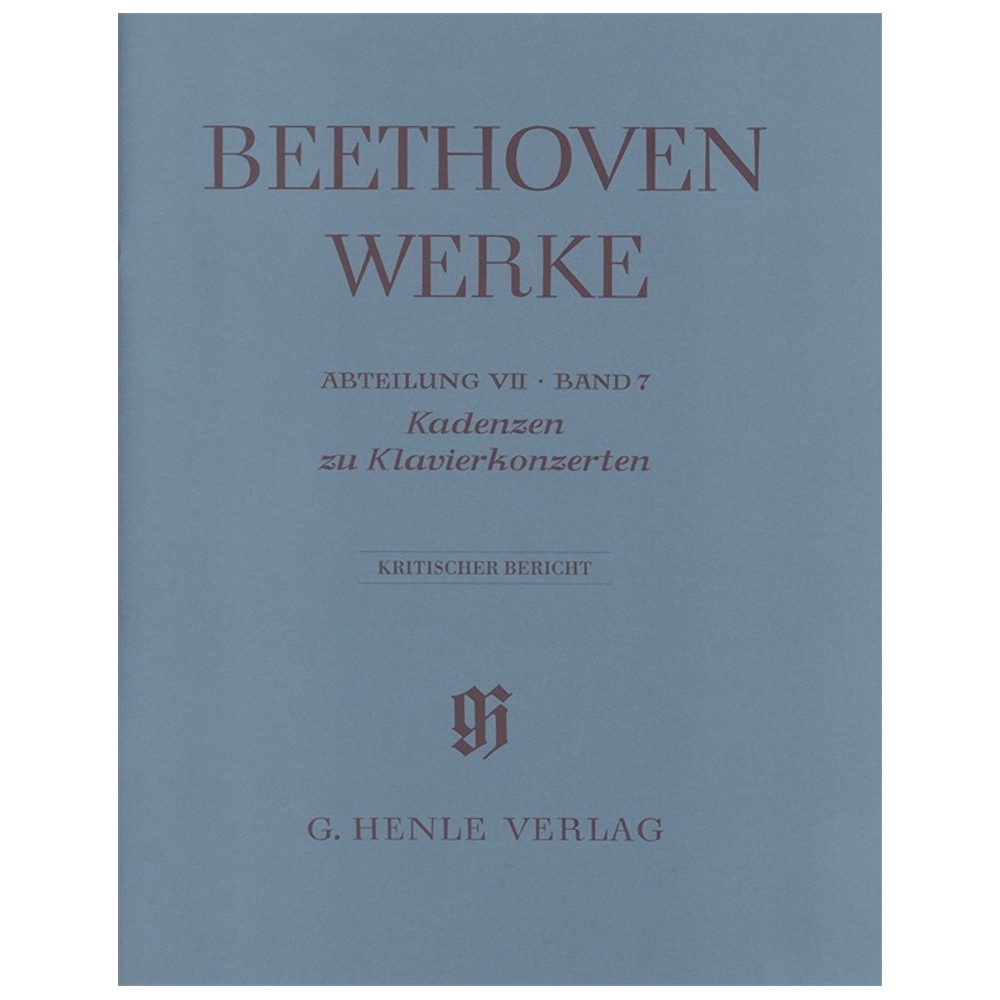 Beethoven, Ludwig van - Cadenzas in the Piano Concertos Series 7 Volume 7