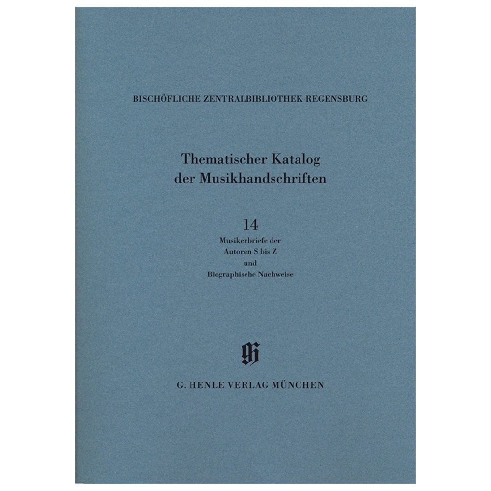 Bischöfliche Zentralbibliothek Regensburg, Musikerbriefe 2 (S-Z) KBM 14/14 Vol. 14