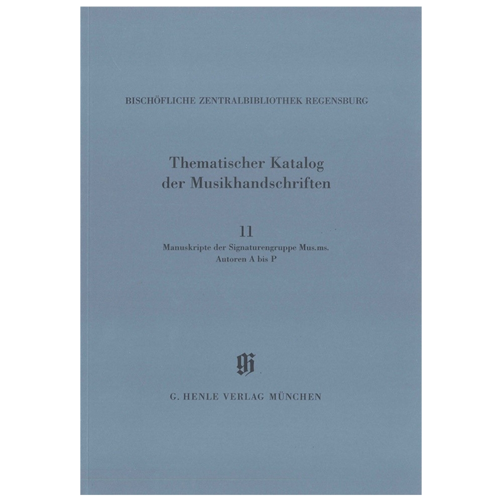 Musikhandschriften d. Signaturengruppe Mus. ms. Bd. 1 (Autoren A-P ) 