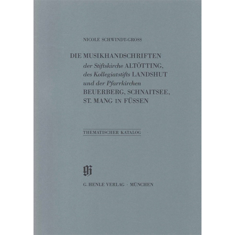 Kataloge Bayerischer Musiksammlungen 18 