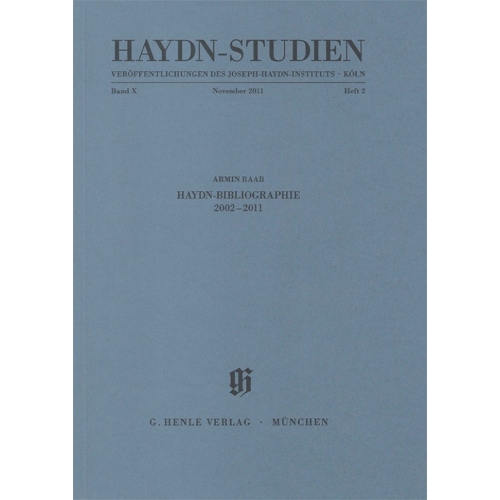 Haydn Studies Vol. 10, No. 2