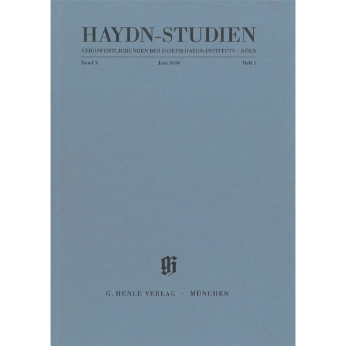 Haydn-Studien Vol. X/Book 1