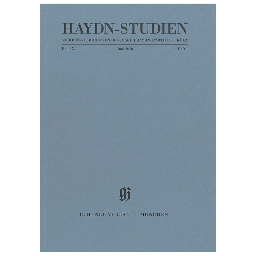 Haydn-Studien Vol. X/Book 1