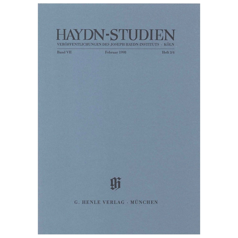 Haydn-Studien, Februar 1998 Band 7