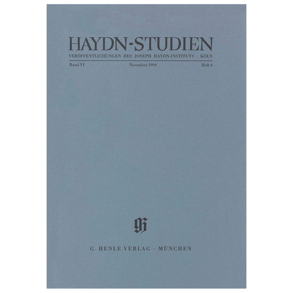 Haydn-Studien, November 1994 Band 6