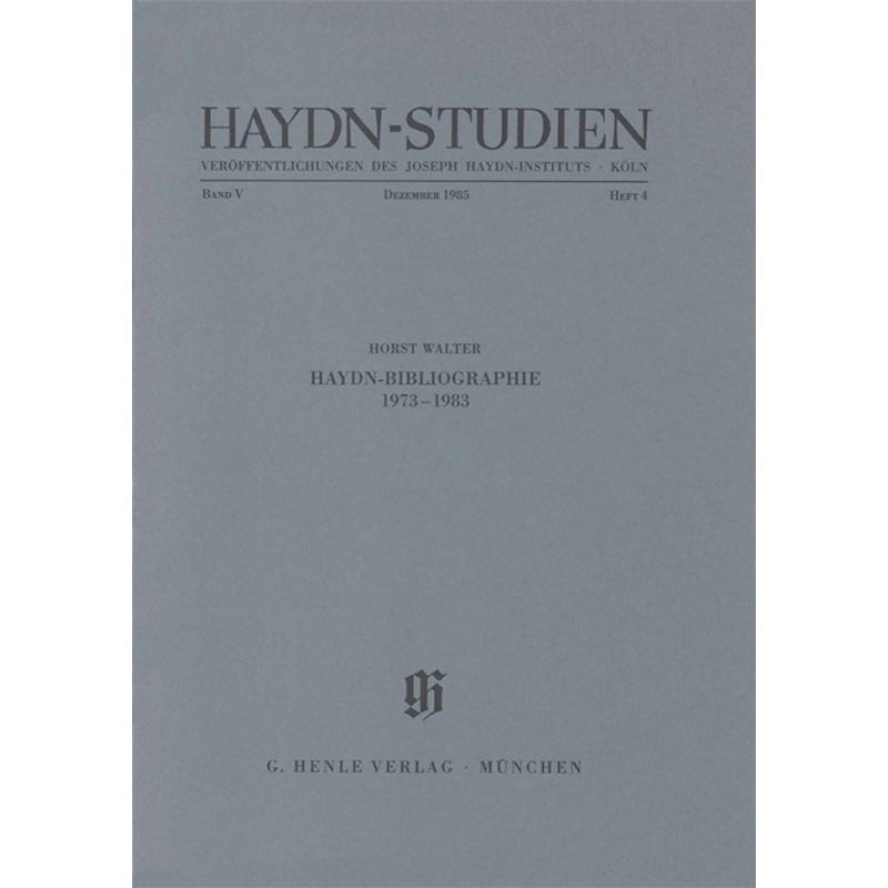 Haydn-Studien Band V/Heft 4