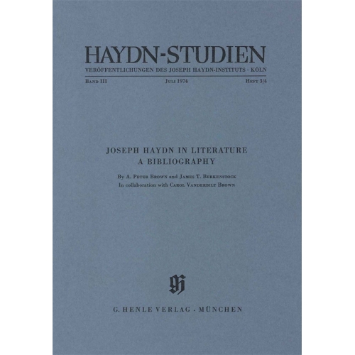 Haydn-Studien Band III/Heft...