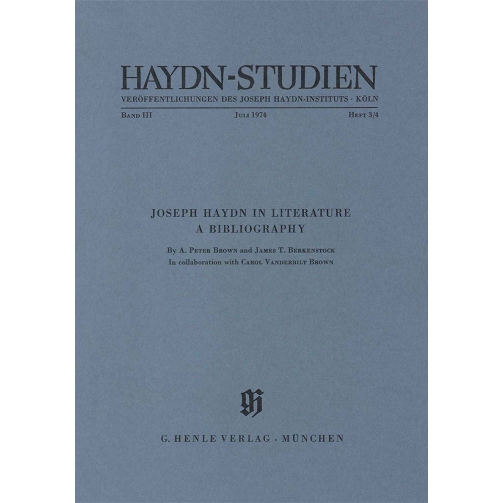 Haydn-Studien Band III/Heft 3/4