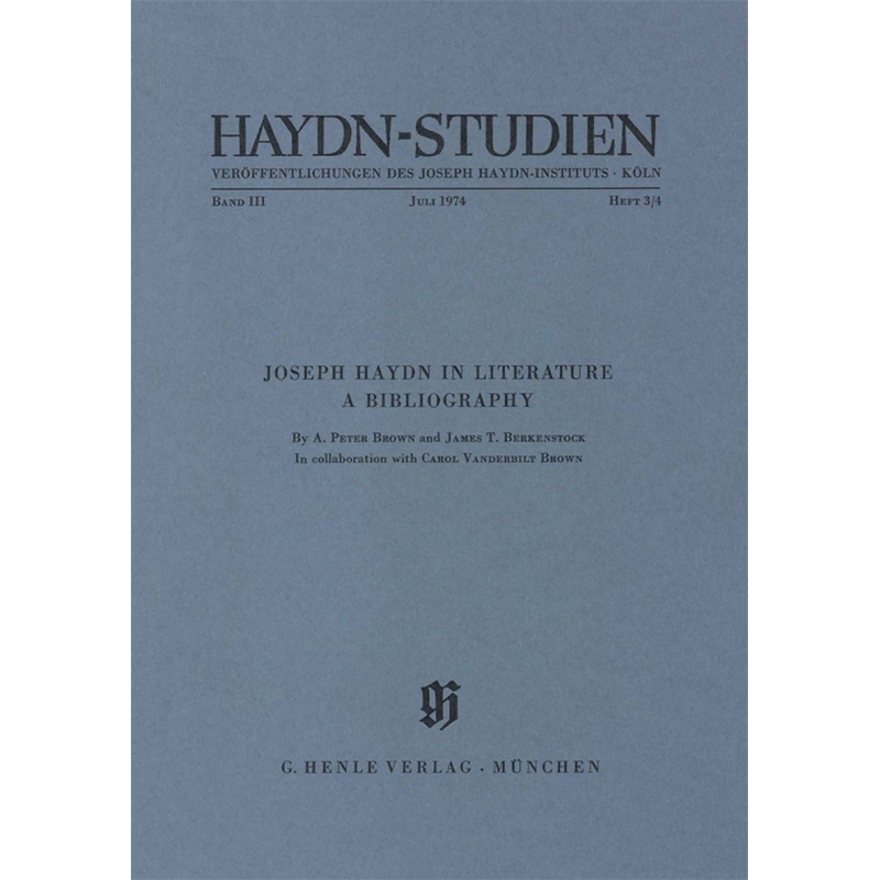 Haydn-Studien Band III/Heft 3/4