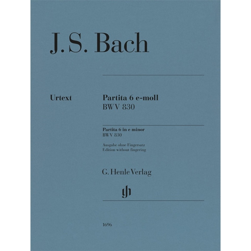 Bach, J.S - Partita 6 in e minor BWV 830