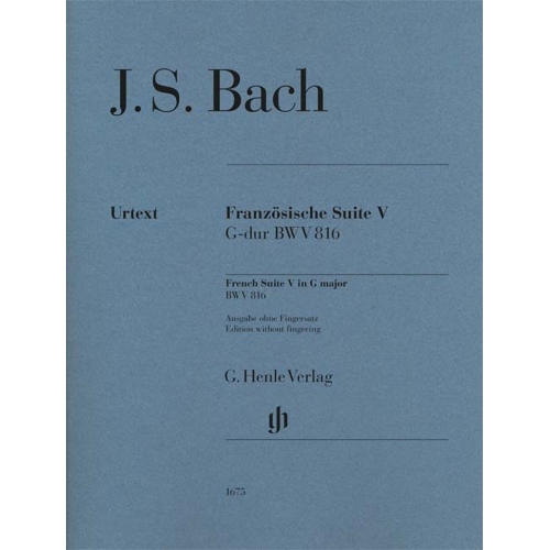 Bach, J.S - French Suite V...