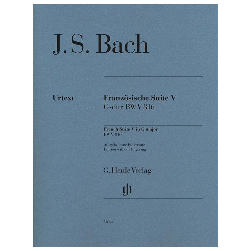 Bach, J.S - French Suite V BWV 816 
