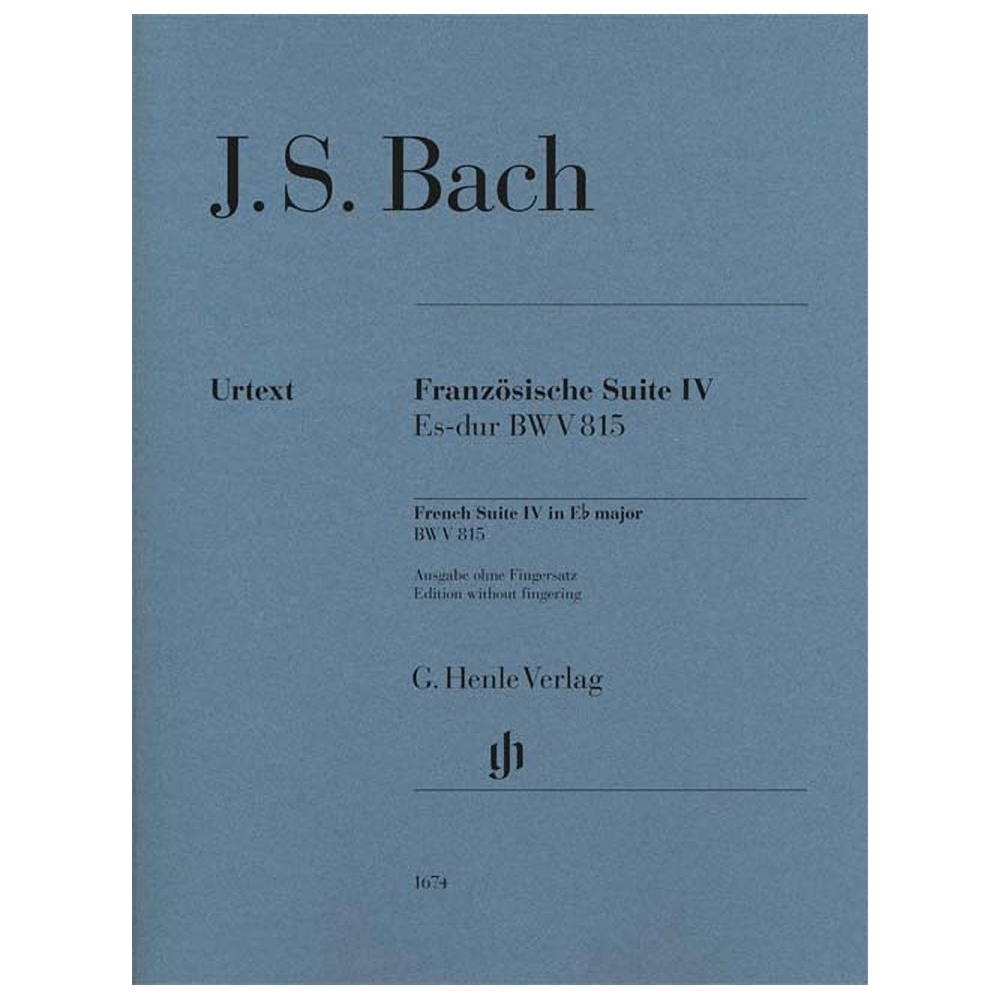 Bach, J.S - French Suite IV BWV 815 