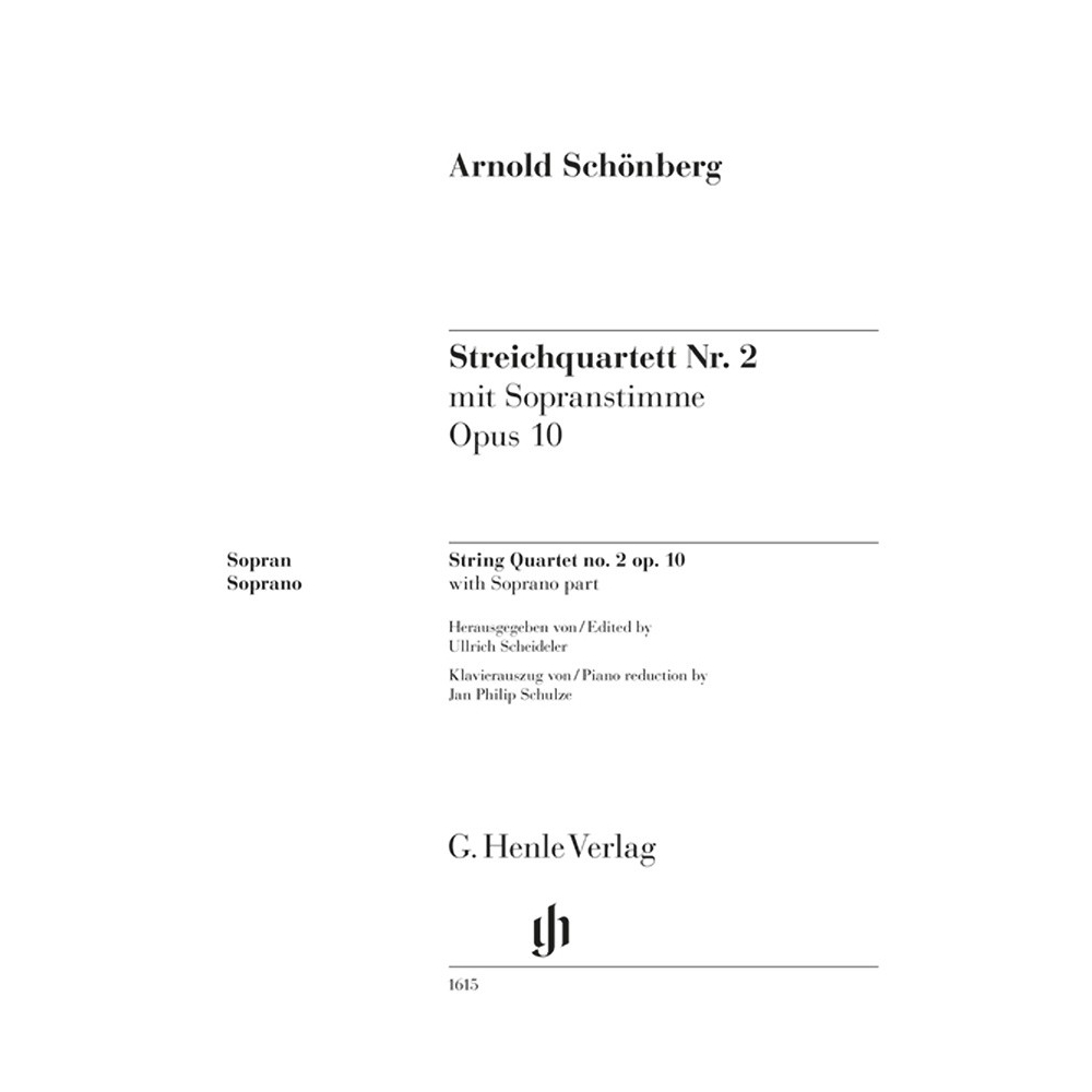 Schoenberg, Arnold - String Quartet no. 2 op. 10 