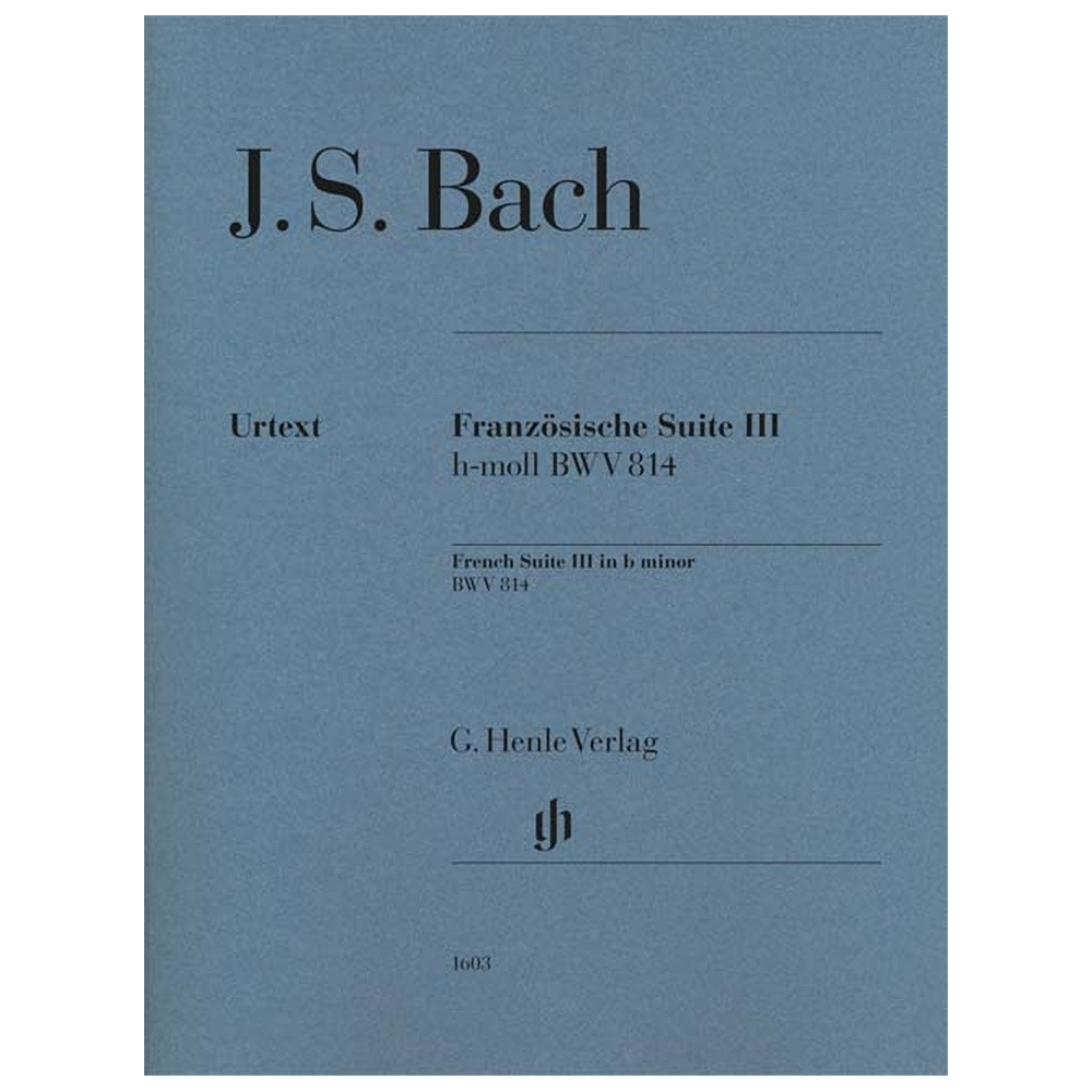 Bach, J.S - French Suite III BWV 814 