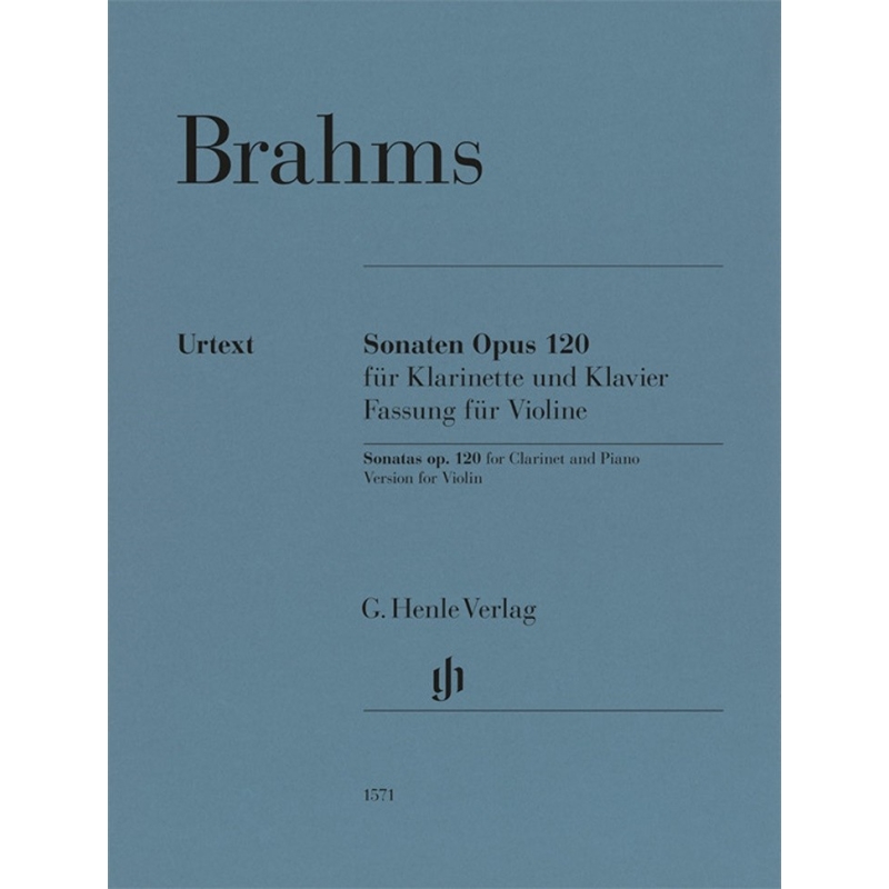 Brahms, Johannes - Sonatas op. 120 for Clarinet and Piano