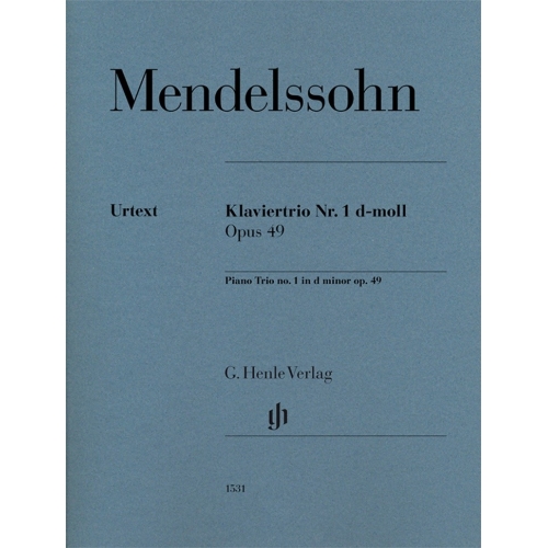Mendelssohn Bartholdy, Felix - Piano Trio no. 1 in d minor op. 49