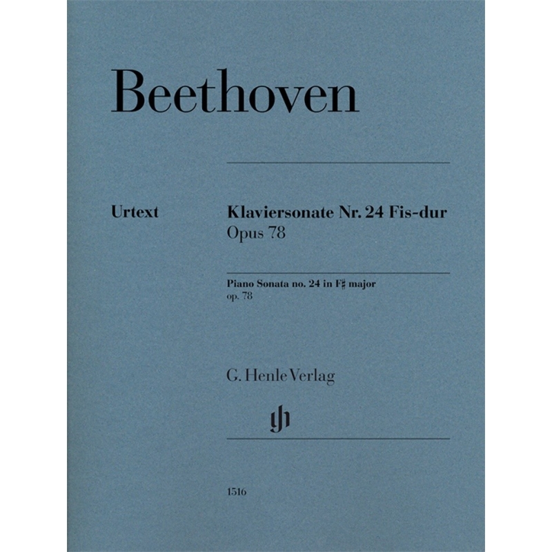 Beethoven, L.v - Piano Sonata no. 24 F sharp major op. 78