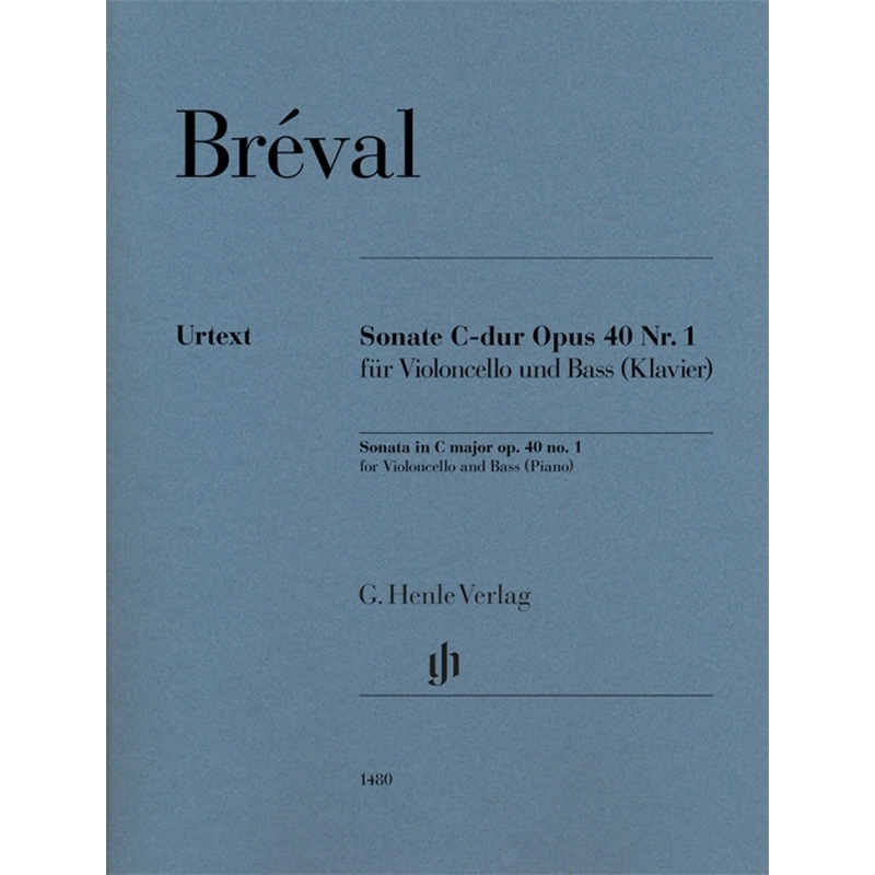 Bréval, Jean Baptiste - Sonata C major op. 40 no. 1 op. 40/1 