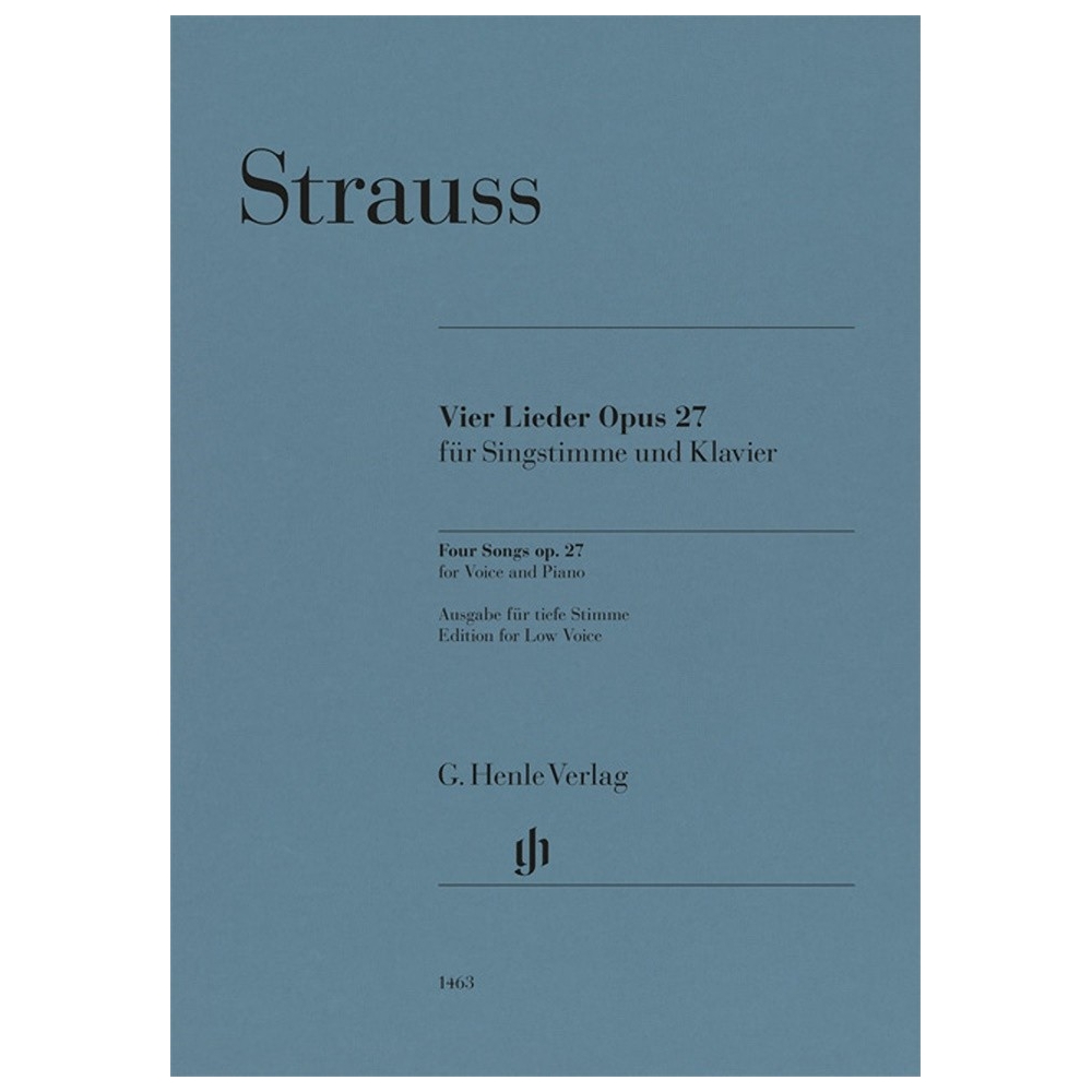 Strauss, Richard - Four Songs op. 27 op. 27 