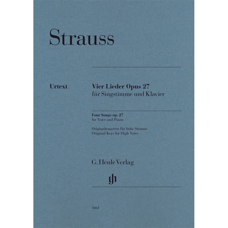 Strauss, Richard - Four Songs op. 27 op. 27 
