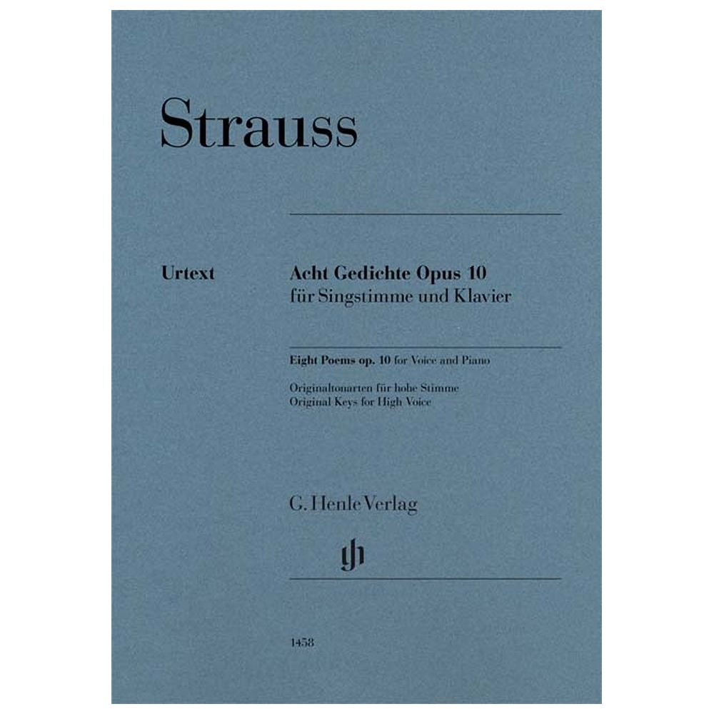 Strauss, Richard - Eight Poems op. 10 op. 10 