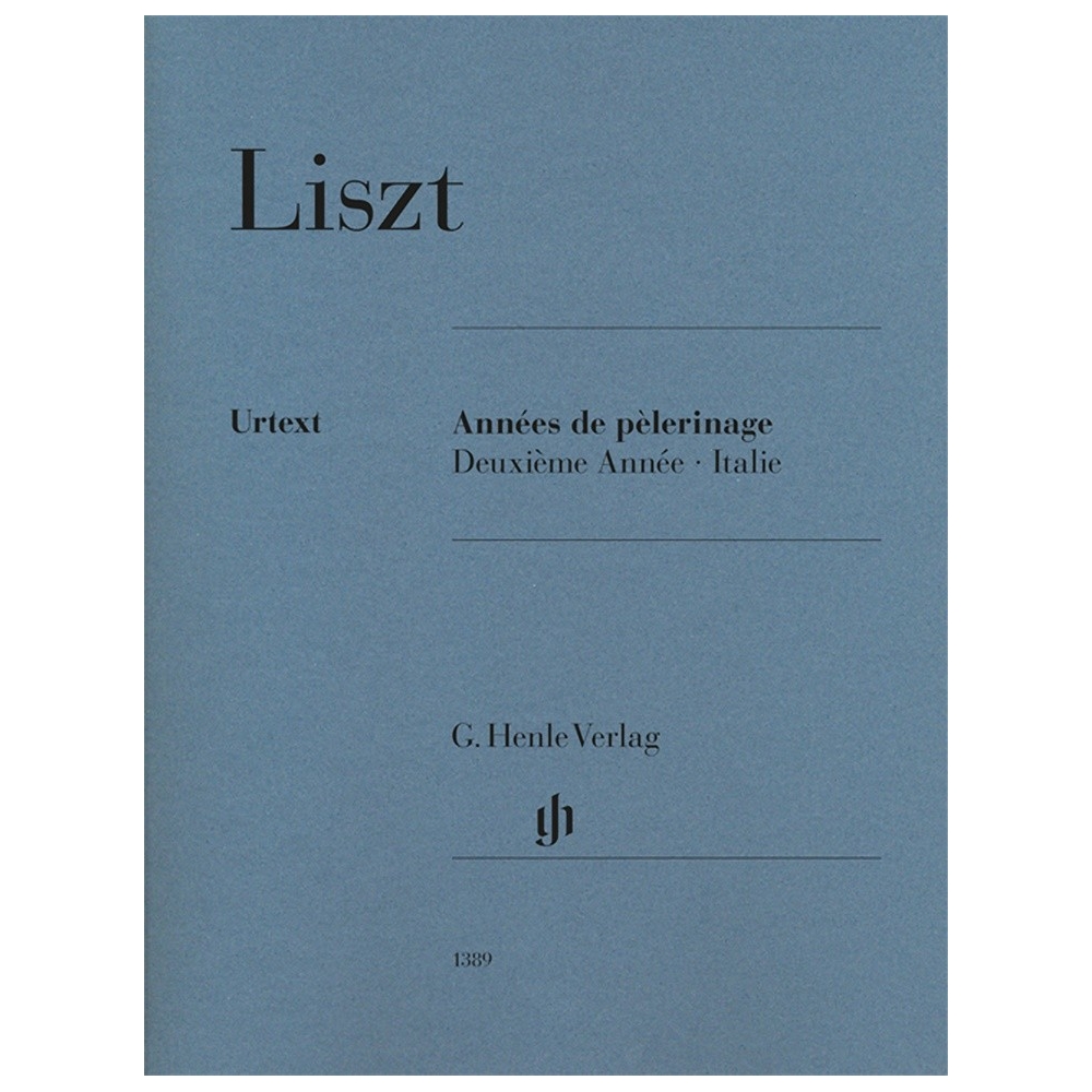 Liszt, Franz - Années de Pèlerinage, Deuxième Année - Italie 