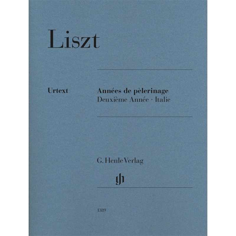 Liszt, Franz - Années de Pèlerinage, Deuxième Année - Italie 