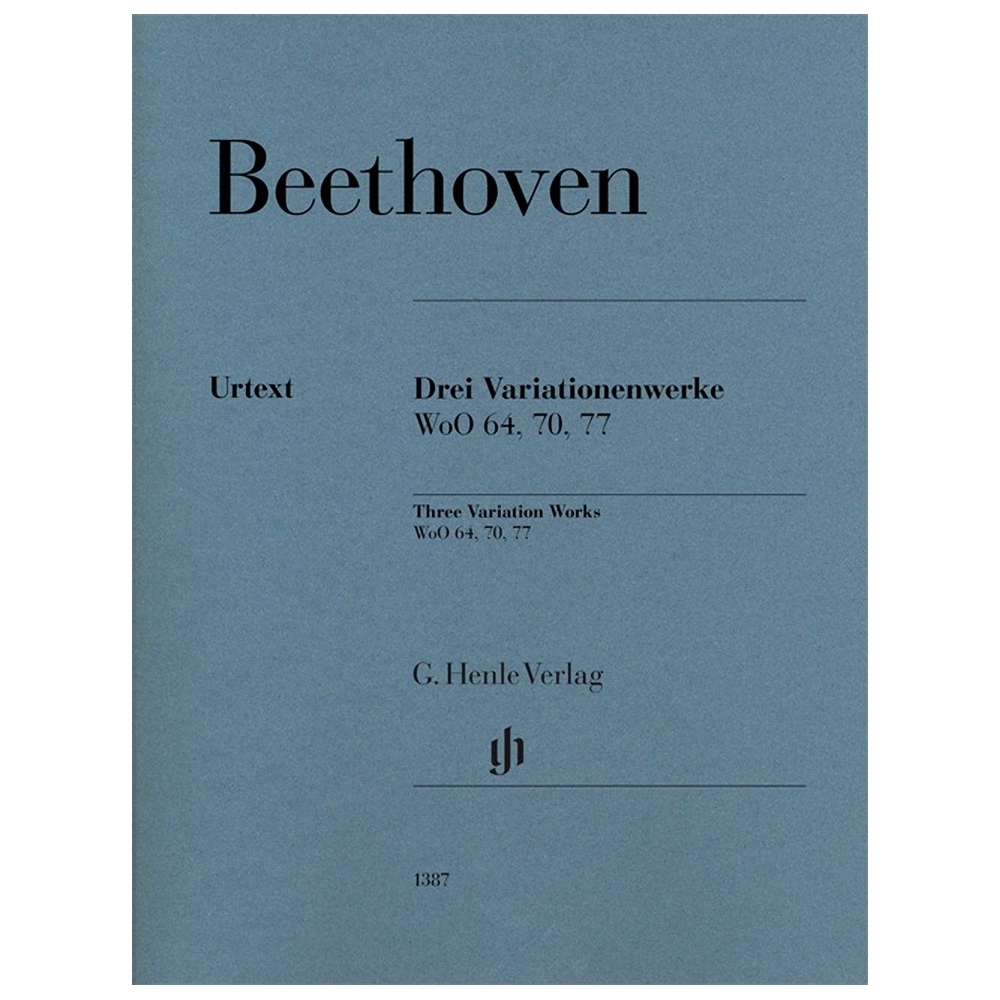 Beethoven, Ludwig van - 3 Variation Works WoO 70, 64, 77 
