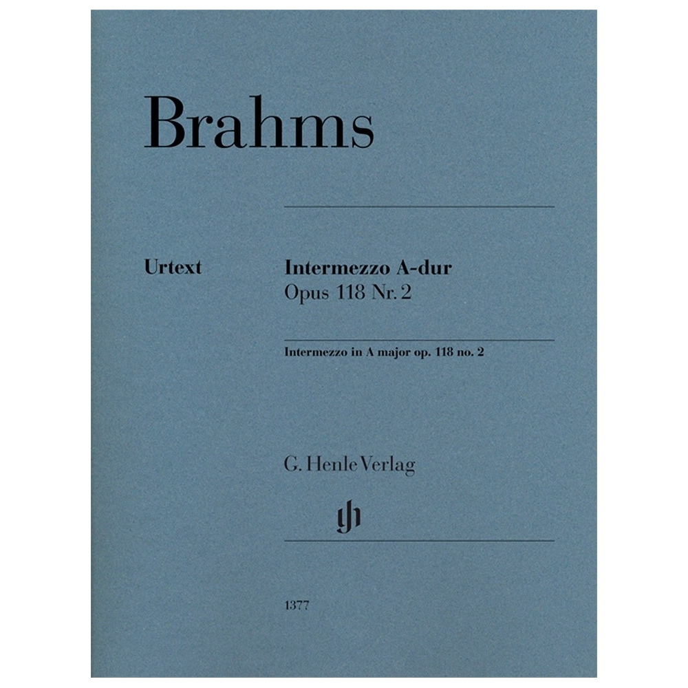 Brahms, Johannes - Intermezzo A major op. 118 no. 2 